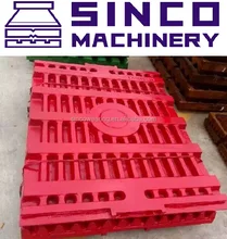 High Manganese Metso SHANBAO Fixed Jaw Plate Mn13Cr2 Mn18Cr2 Mn22Cr2 Cr26-- Casting Steel Jaw Crusher spare Parts
