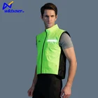 Accept low MOQ custom sale mens women pro led flashing cycling jacket professional bike cycling wear gilet