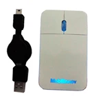 OEM Blue LED Logo Lighted Flat Slim Mini Mouse Wireless