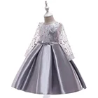 2019 New Designs Baby Girl Summer Evening Party Frock Flower Lace Dresses for Kids Mermaid Dress L5109
