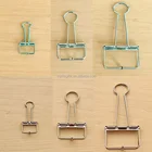 Hot sale Office School Home Multi Use Various Colors Sizes Fold back Metal Wire Binding Clips