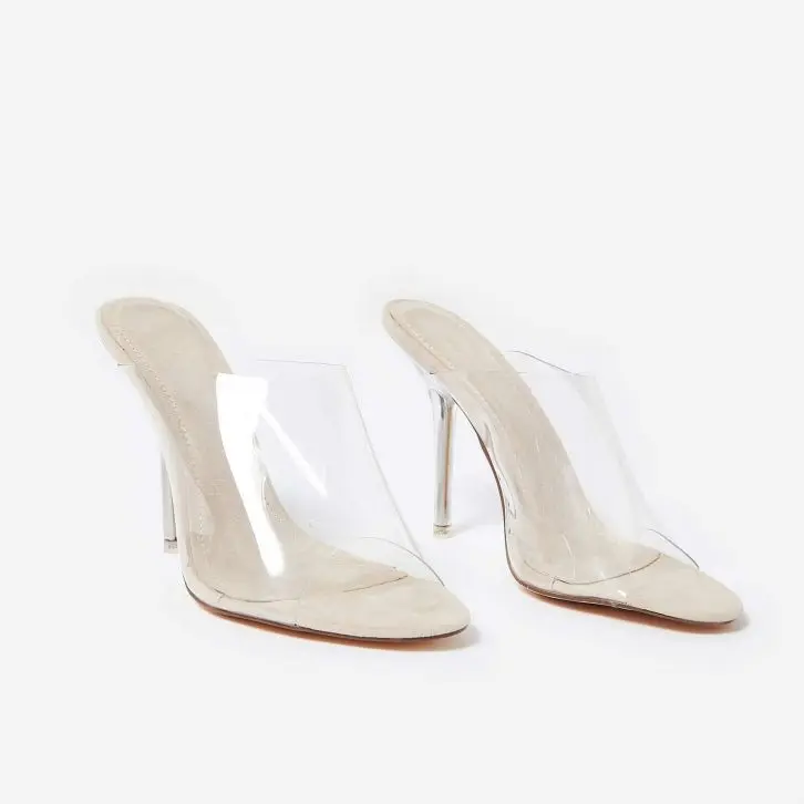 ladies clear sandals