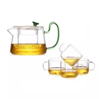 Borosilicate glass tea sets drip tea maker pot with infuser