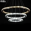 Modern Art Minimalist Decorative Acrylic Led Lustre Lights High Ceiling Lamp Crystals Chandelier