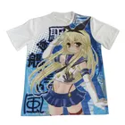 Anime t-shirt african girl short sleeve round neck t shirt
