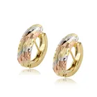 98097 Xuping 14k gold huggie earrings custom+small gold copper earring huggies