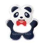 Cute panda Shape Teether Sophie The Giraffe And Strawberry Soft Baby Silicone Strap Teethers