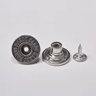 Custom American Luxury Brand 17mm Silver Jean Button