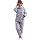 Chinese manufacturer plus size stitch nighty warm pajamas women