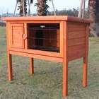 ZPRH3002 Hot sale wooden rabbit hutch pet house outdoor guinea pig cage