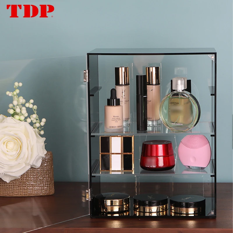 OEM Acceptable Wholesales Desk Storage Box Stand Display Acrylic Cosmetic Makeup Organizer