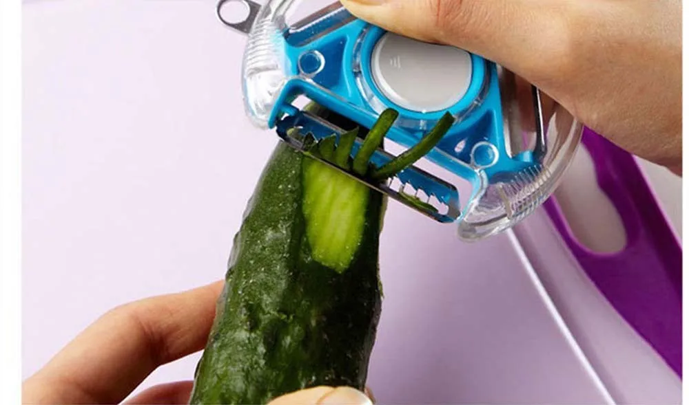 Multifunctional 3 in 1 Kitchen Peeler Grater Slicer Cooking Tools Vegetable Potato Peeler Zester Cutter Rotatable Utensil KC1072