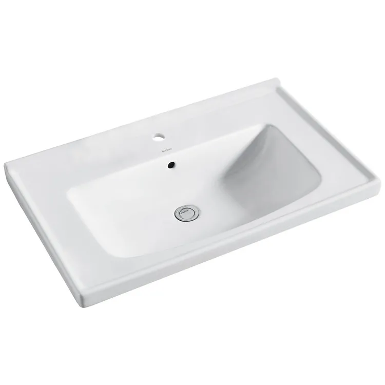 ANNWA New Bathroom Ceramic Cabinet Hand Wash  Top Basin Sink N10G10