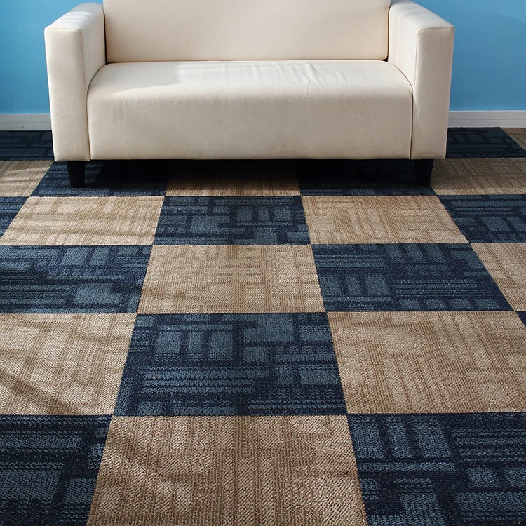 MERIKA customized pattern and logo nylon printed floor tiles carpet