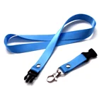 Hot selling customized blue polyester blank lanyards for sale