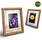 8x10 Picture Frames Display 5x7 Photo with Modern Style Mat or 8x10 Without Mat Made of Solid Wood for Table