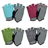 Knitted breathable biking gloves half finger Anti-slip bike gloves road cycling gloves