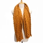 Wholesale Custom prayer shawl crinkle shawl acrylic shawl