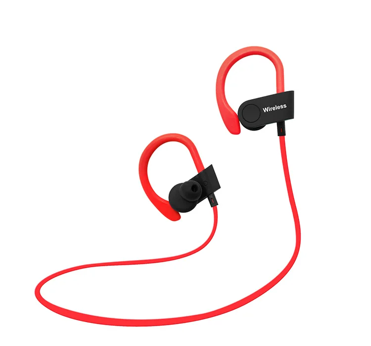Factory Price IPX7 Waterproof Wireless Earphone Bluetooth Headphone Built-in Microphone with Soft Ear Hooks - ANKUX.COM
