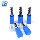 BaoKe 45HRC Carbide Square end mill 1-20mm 4Flutes endmill cutter Carbide High Precision Cutting Tools