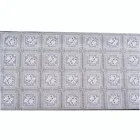 Factory Manufacturer Checkered Knitted Rose 50cm*20m stamp sliver PVC Table Cloth