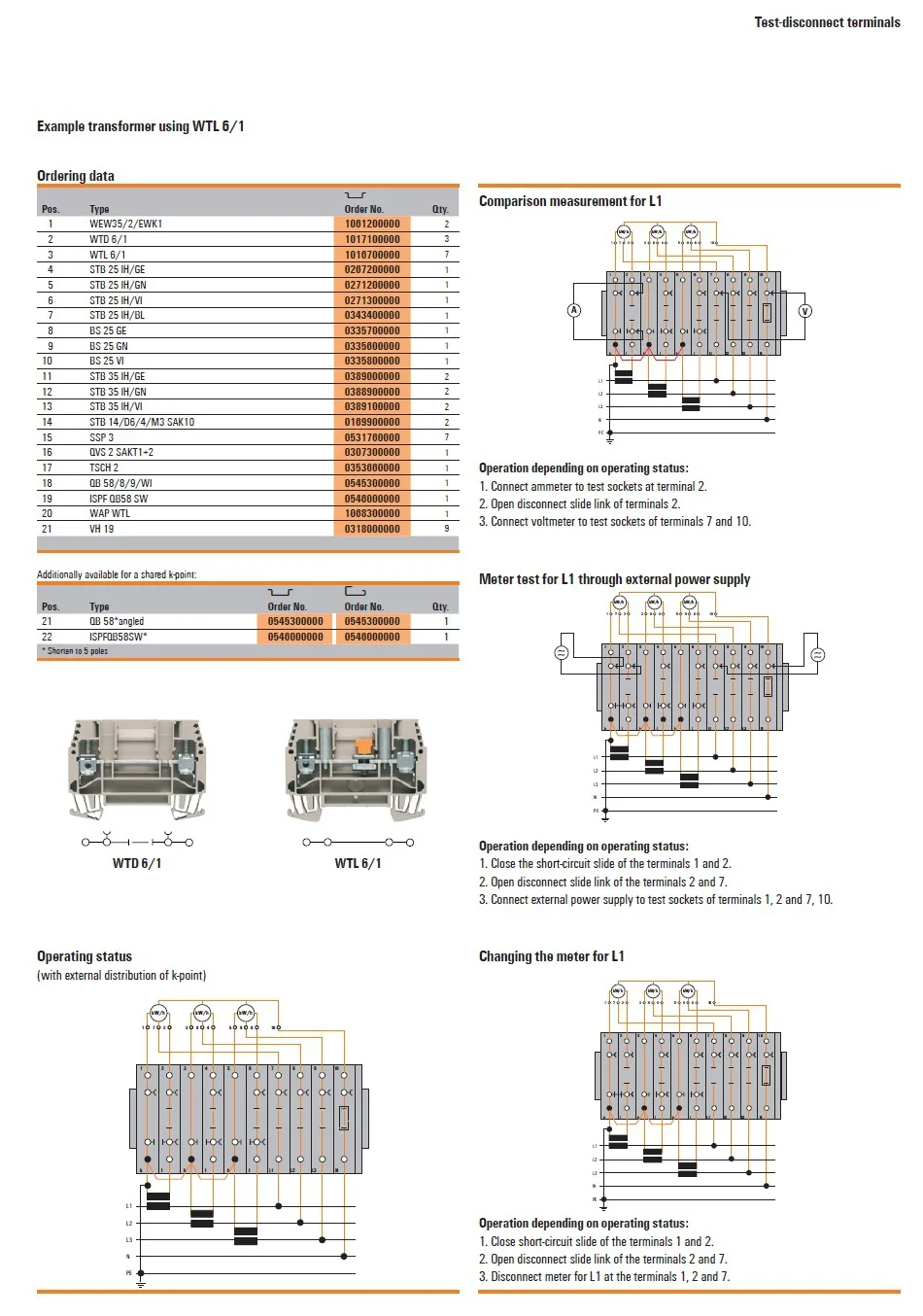 WTL 6/1 EN Authentic weidmuller terminal block, View terminal block