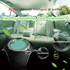 smart design mini solar-powered removing formaldehyde self-cleaning car ionizer air purifier with hepa filter