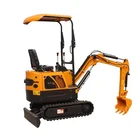 China manufacture 1600kg excavator mini excavator small wheel excavator