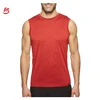 Compression 100% cotton gym shirt man slim fit plain no brand gym sleeveless Custom Men Sports t shirt for men