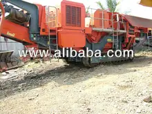 Pre-used mobile track mounted Jaw crushing plant