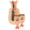 Stainless steel Metal copper Pineapple shaped drinking glass cups mug