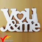 vintage french style white wood letter art wall decoration wedding