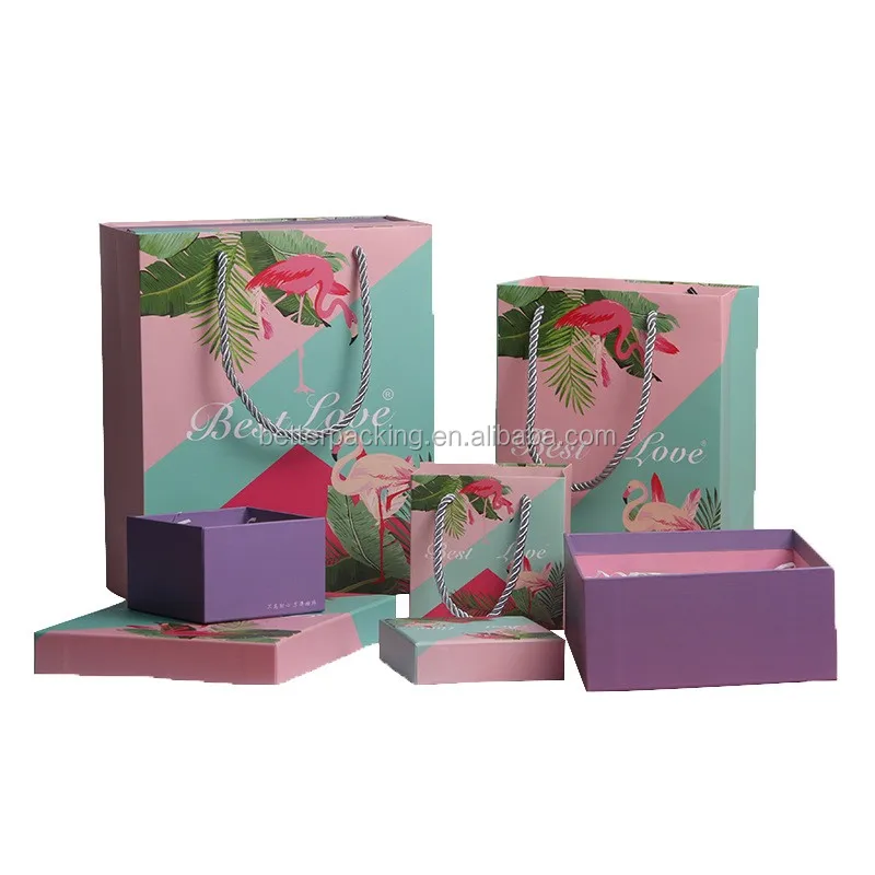 fashion design colorful printing paper cosmetic package gift box