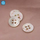 Wholesale high quality pearl shirt fine edges sewing natural trocas 18L shell button for garments