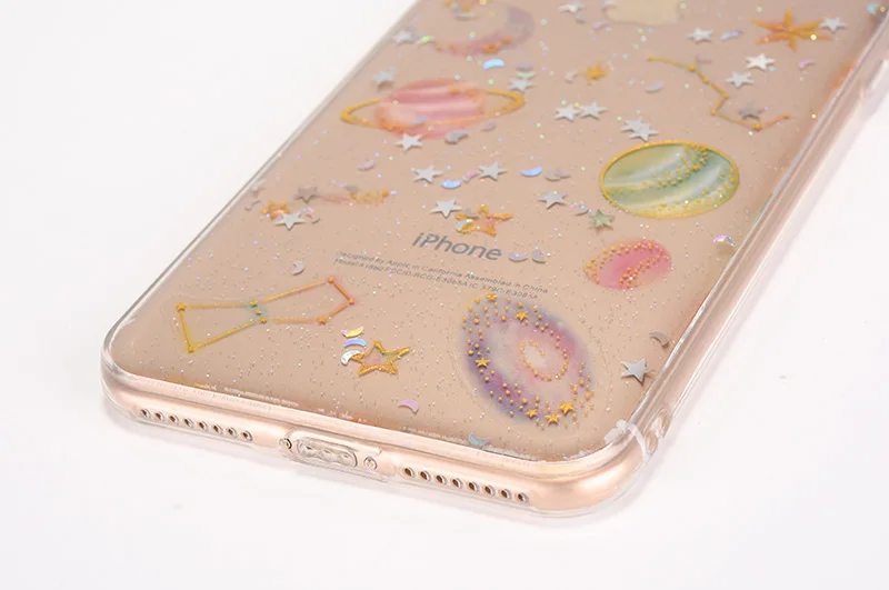 Planet star silicone case iphone 6 s 7 8 plus x (12)