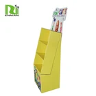 hot sales folding cardboard display stand with 3 tiers