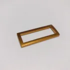 YK 1143 High quality flat metal ring light gold plating metal bag hardware rectangle ring for handbag