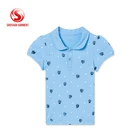 Kid Plain Polo Shirt 100% Cotton China Custom Logo For Child