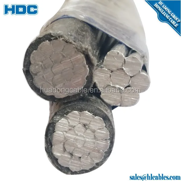 self-supporting quadruplex aerial bundled cable abc cable