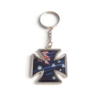 country flag metal keychain and custom shape key chain