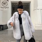Women Real Fox Fur Coats Fashion Style Fur Jacket High Quality Winter Warm Genuine Fur Jacket
