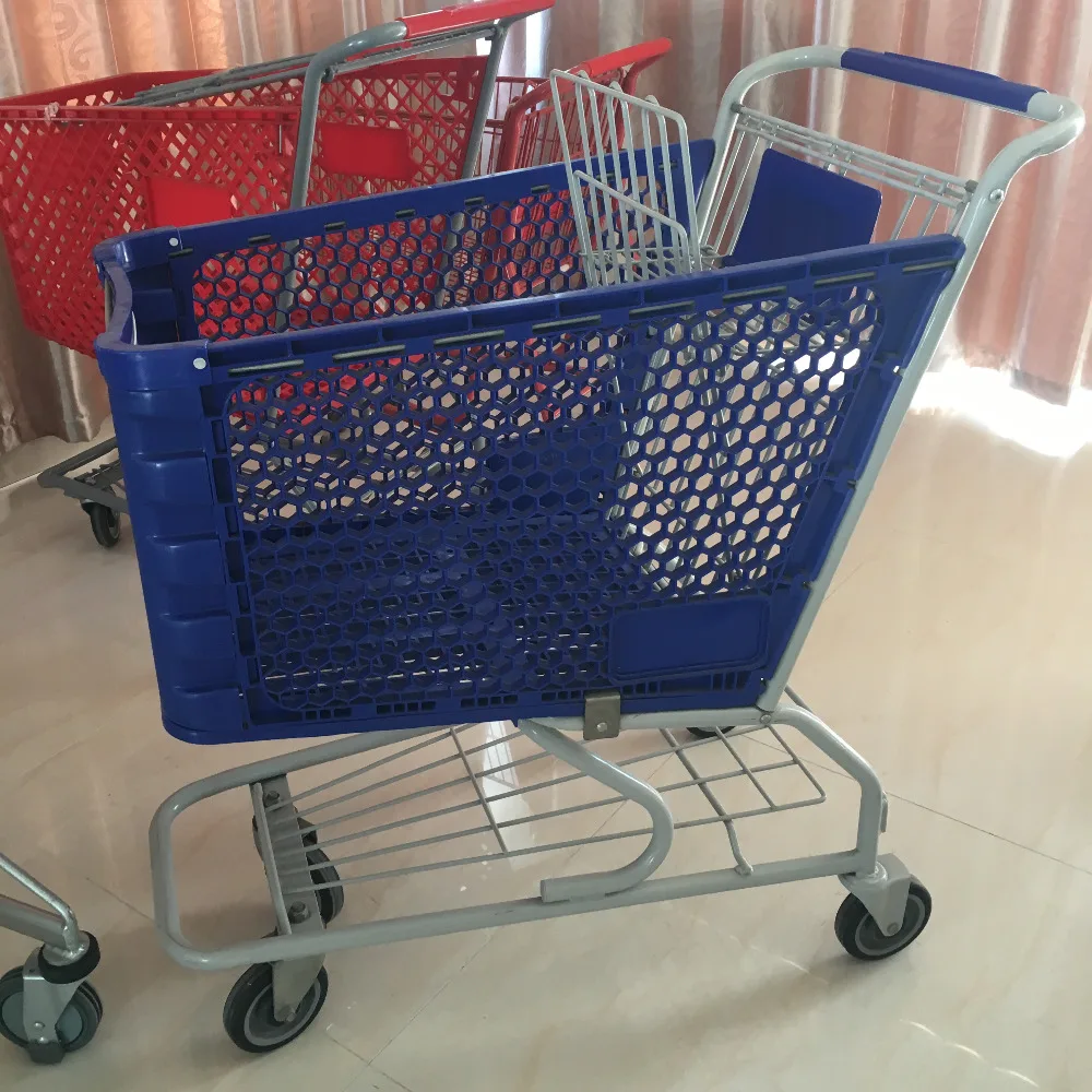 Metal Shopping Trolleys & Carts/american Style Supermarket Trolley Cart