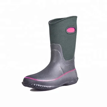 pink steel toe rubber boots