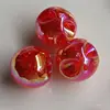 Supply 22mm Acrylic Round UV Plated Beads Loose Cracked Spacer Ball Beads for Jewelry Decoration