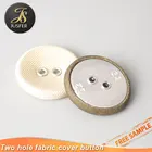 Two layers eyelet covered buttons with brass eyelet for garment accessories factory