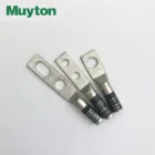 2 AWG double holes grey copper terminal cable lug for compression connect