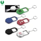Promotional Plastic Bottle Opener Keychain With Led Light