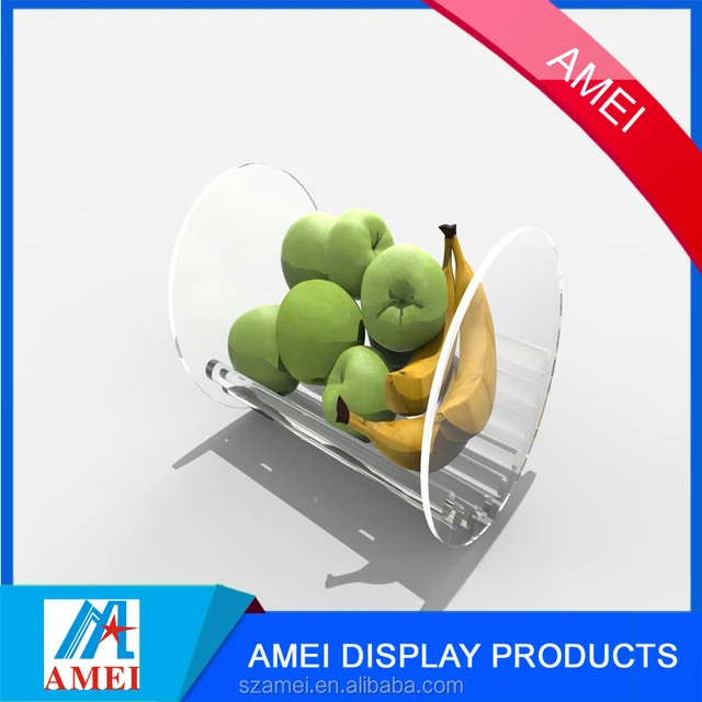 2017 stylish personalized acrylic fruit bowl