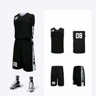 Amazing quality custom fashion logo latest design basketball jersey black color