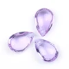 China wholesale pear purple glass beads pendant wholesale for women necklace jewelry making 6*9 mm Yiwu crystal manufacture